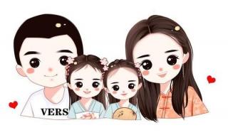 一家四口卡通图片 一家四口卡通图片